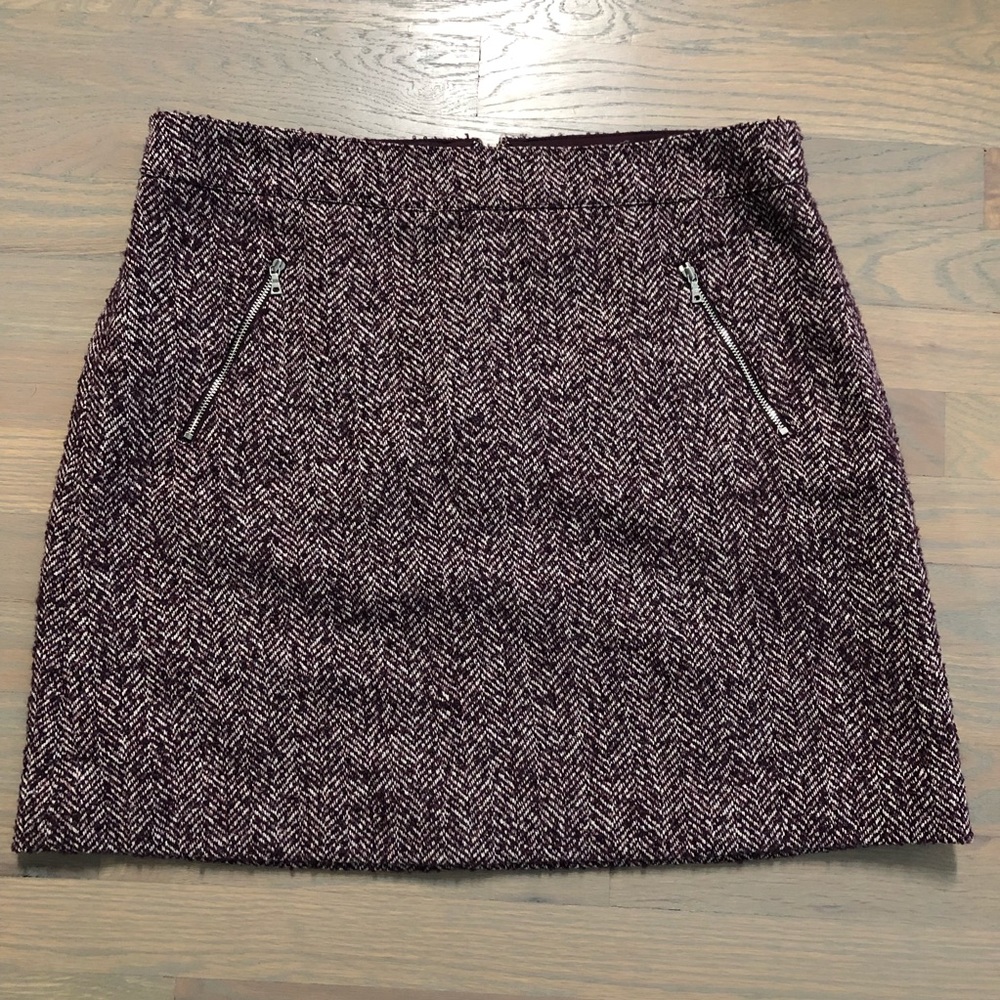 LOFT Burgundy Skirt - Size 12